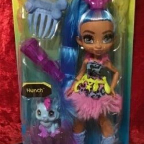 Cave Club Tella Doll 10" Prehistoric Fashion Doll With Dinosaur Pet Hunch - Picture 2 of 3